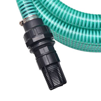 vidaXL Suction Hose with Connectors 4 m 22 mm Green