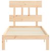 vidaXL Bed Frame without Mattress Single Solid Wood Pine
