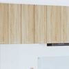 vidaXL Hanging Cabinet with Door Sonoma Oak and White 30 x 31 x 80 cm