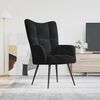 vidaXL Relaxing Chair Black 70 x 61 x 96.5 cm Velvet