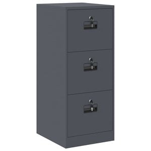 vidaXL File Cabinet Anthracite 44 x 50 x 106.5 cm Cold-Rolled Steel