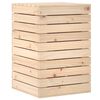 vidaXL Laundry Basket 44x44x66 cm Solid Wood Pine