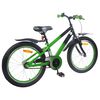 vidaXL Kids Bike 22'' for 7-12 Years Old Green Black