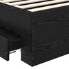 vidaXL Bed Frame with Headboard Black Oak 90 x 190 cm Engineered Wood