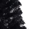 vidaXL Artificial Pre-lit Christmas Tree Black 240 cm PVC