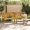 vidaXL Garden Bench Brown 220 x 56 x 90 cm Solid Acacia Wood