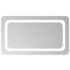 vidaXL LED Bathroom Mirror Transparent 70 x 40 cm Tempered Glass