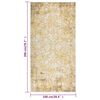 vidaXL Outdoor Rug Flatweave 100x200 cm Yellow