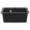 vidaXL Sink Black 470 x 440 mm Granite