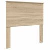 vidaXL Bed Frame with Headboard Sonoma Oak 100 x 200 cm Engineer Wood