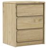 vidaXL Bedside Cabinet SAUDA Oak 44x35x56 cm Solid Wood Pine