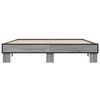 vidaXL Bed Frame without Mattress Grey Sonoma 150x200 cm King Size