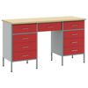 vidaXL Work Cabinet with Drawer 3 pcs Red 150 x 55 x 85 cm
