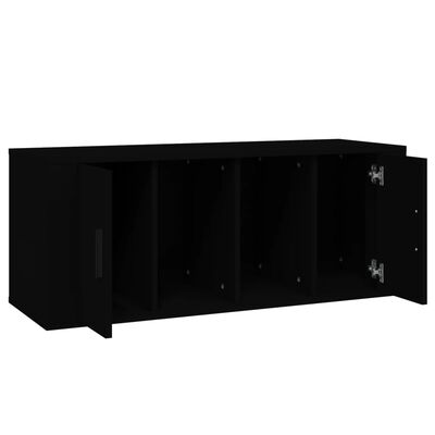vidaXL TV Cabinet Black 100x35x40 cm Engineered Wood