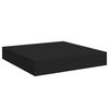 vidaXL Floating Wall Shelves 4 pcs Black 23x23.5x3.8 cm MDF