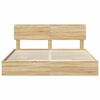 vidaXL Storage Bed with Drawer Sonoma Oak 180 x 200 cm Engineered Wood