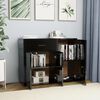vidaXL Sideboard High Gloss Black 88x30x70 cm Engineered Wood