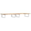 vidaXL Basin Shelf Wall Mounted Steel and Solid Wood Acacia