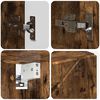 vidaXL Bathroom Furniture Set 5 pcs Smoked Oak Engineered wood & Metal