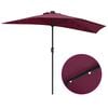 vidaXL Garden Parasol Bordeaux Red 294 x 150 x 224 cm