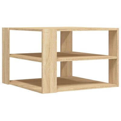 vidaXL Coffee Table Sonoma Oak 59.5x59.5x40 cm Engineered Wood