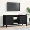 vidaXL TV Cabinet Black Oak 102 x 35 x 50 cm Engineered Wood