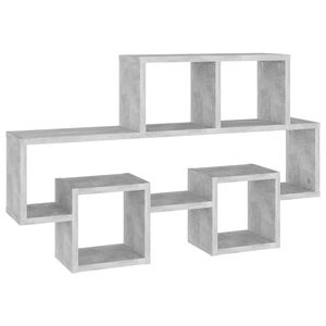 vidaXL Car-shaped Wall Shelf Concrete Grey 82x15x51 cm Engineered Wood