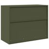 vidaXL Storage Cabinet Olive Green 90 x 40 x 70 cm Steel