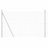 vidaXL Fence with Post Silver 1.4 x 10 m Steel