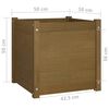 vidaXL Garden Planters 2 pcs Honey Brown 50x50x50 cm Solid Pinewood