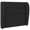 vidaXL Headboard Ear Wall-mounted Black 80 x 23 x 6 cm Foam and Fabric