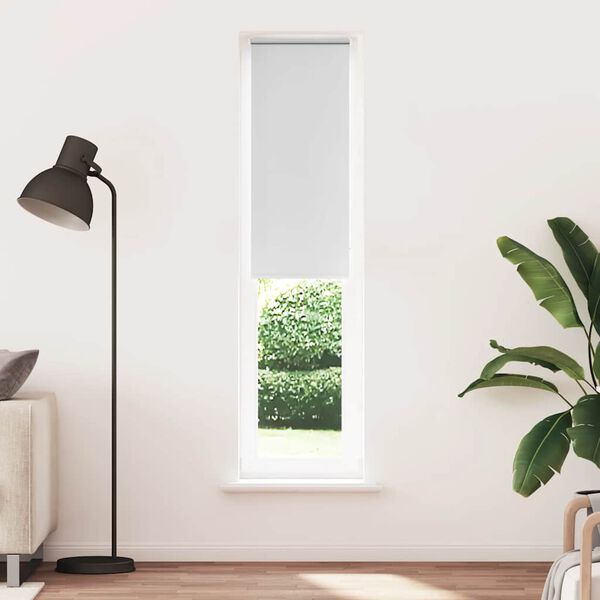 vidaXL Roller Blind Blackout White 50x210 cm Fabric Width 45.7 cm Polyester