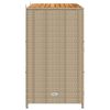vidaXL Cabinet Beige 70 x 50 x 87 cm Polyester and Roly Ratten