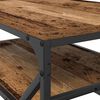 vidaXL Coffee Table Old Wood 90 x 50 x 40 cm Engineered Wood and Steel