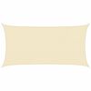 vidaXL Sunshade Sail 160 g/m² Cream 2x3.5 m HDPE