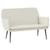 vidaXL Bench Cream 108x79x79 cm Velvet