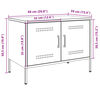 vidaXL TV Cabinets 2 pcs Pink 68x39x50.5 cm Steel