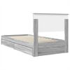 vidaXL Storage Bed Grey Sonoma 100 x 200 cm Engineered Wood