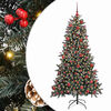 vidaXL Artificial Christmas Tree with 300 LEDs with Stand Green 180 cm