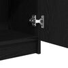 vidaXL Bathroom Cabinet Black oak 32 x 34 x 90 cm Engineered wood