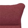 vidaXL Armchair Wine Red 69 x 74 x 93 cm Sherpa Fabric