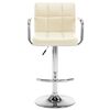 vidaXL Bar Stools 2 pcs Cream Faux Leather