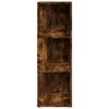 vidaXL Corner Cabinet Smoked Oak 33x33x100 cm Engineered Wood