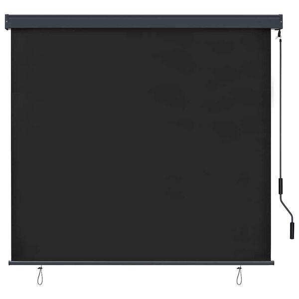 vidaXL Roller Blind Anthracite 180 x 250 cm Fabric and Aluminum