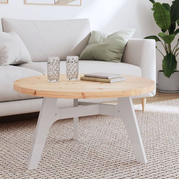 vidaXL Table Top Round &Oslash;80x3 cm Solid Wood Pine