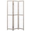 vidaXL 3-Panel Room Divider White 105x165 cm Solid Wood