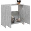 vidaXL Bathroom Cabinet Concrete Grey 60x33x61 cm Engineered Wood