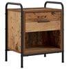vidaXL Bedside Cabinet Old Wood 40 x 30 x 50 cm Engineered Wood