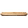 vidaXL Table Top 80x40x4 cm Solid Wood Oak Oval