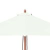 vidaXL Garden Parasol with Wooden Pole 150x200 cm Sand